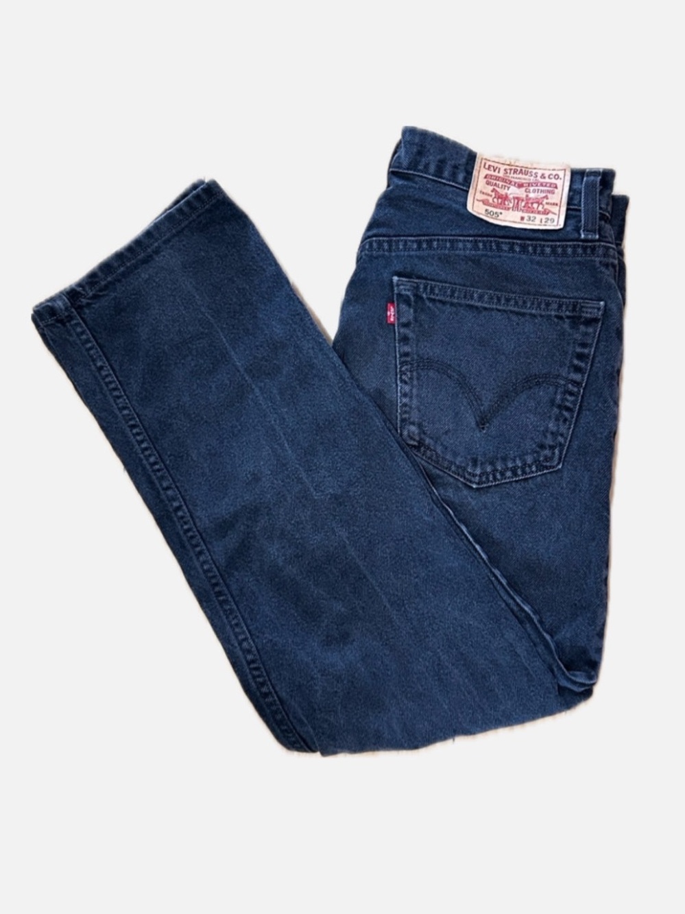 Levi's vintage Washed Black Straight-Leg Jeans